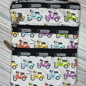 LeSportsac Crossbody Three-Zip Kayse - Scooter  / Vespa